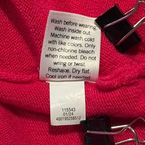 Croft & Barrow Sweater Preppy Classic Cozy Comfort Retro Minimalist Pink Size 3X - Picture 5 of 6